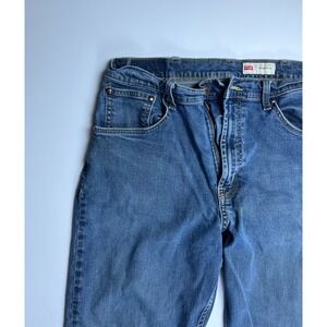 Wrangler Athletic Fit Mens Broken In Soft Blue Jeans Medium Wash Size 34/34